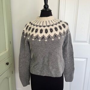 Lauren Ralph Lauren Women’s Wool Angora Handknit Sweater Size S Icelandic Style